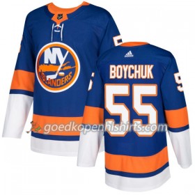 New York Islanders Johnny Boychuk 55 Adidas 2017-2018 Royal Authentic Shirt - Mannen